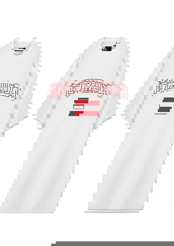 Show Me The Merch Unisex White Austria Short Sleeved T-Shirt