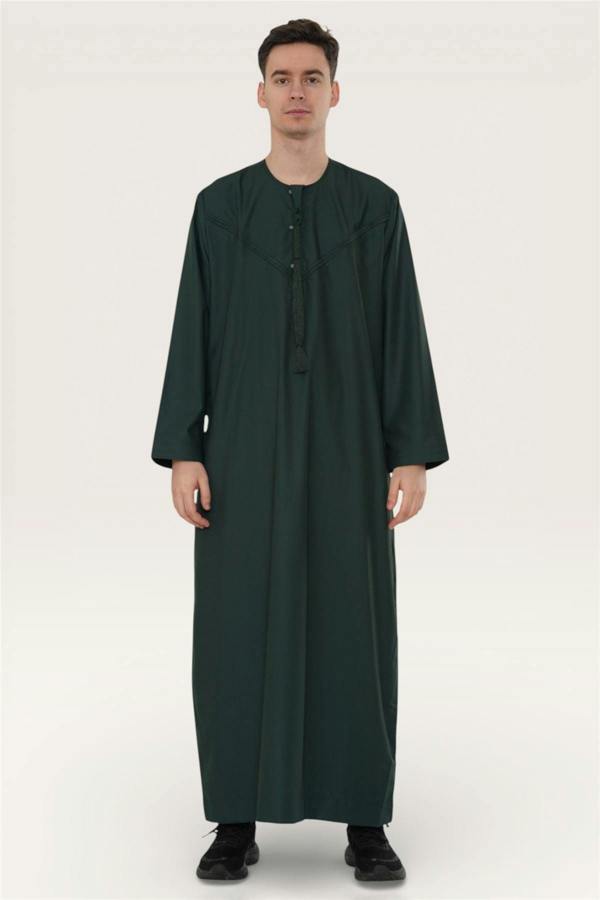 Infinity Leather Men's Eid Moroccan Jubba Robe Djellaba Ramadan Eid Thobe - HM11