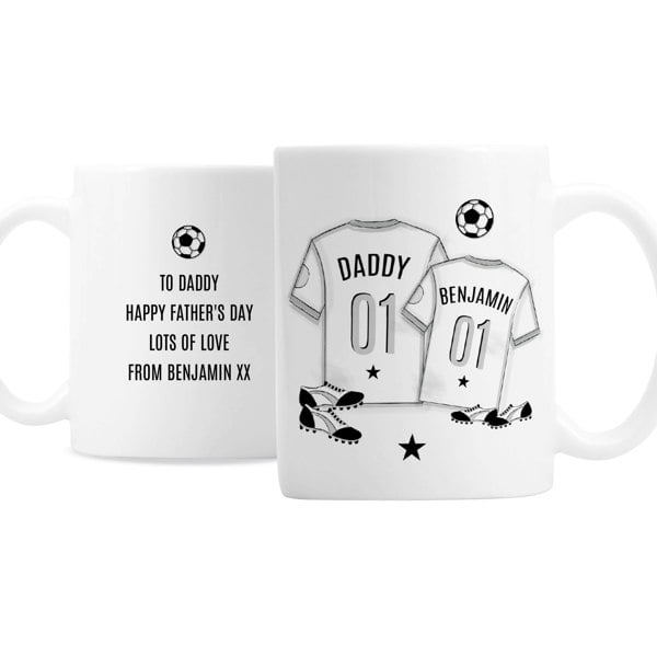 Personalised Memento Company Personalised Football Mini Me Mug