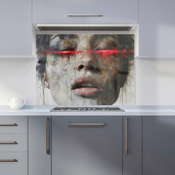 Warren Reed - Designer Abstract Face In Motion Kitchen Splashback