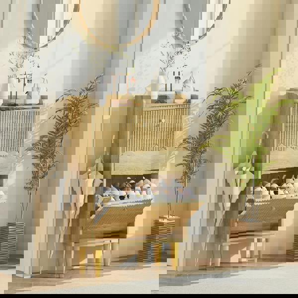 Flip-down Shoe Cabinet