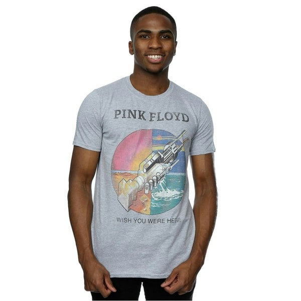 Pink Floyd Mens Wish You Were Here Heather T-Shirt - Heather Grey