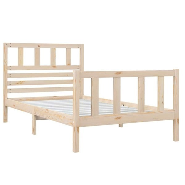 Berkfield Bed Frame 90x190 cm Single Solid Wood