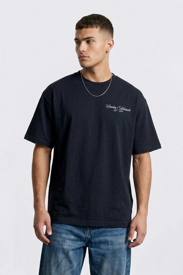 London Attitude Originals Oversized Heavyweight Spider Graphic T-Shirt