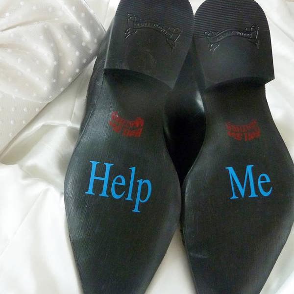 Abode Home & Gifts Personalised Wedding Shoe Stickers