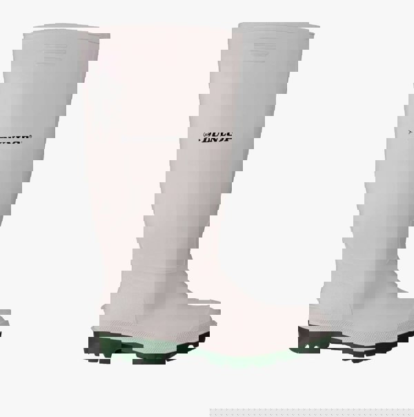 Dunlop PRICEMASTOR Mens Wellington Boots White/Green