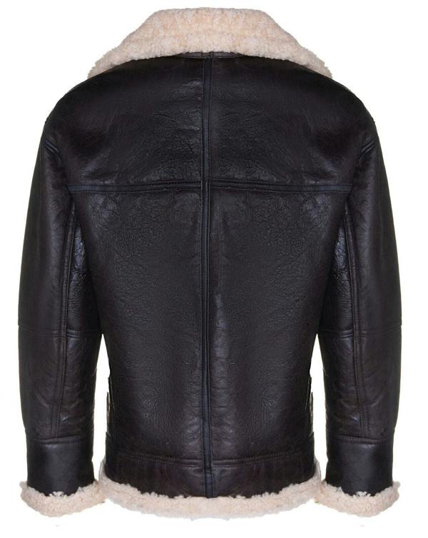 Infinity Leather Mens B3 Shearling Sheepskin Aviator Jacket-Gloucester