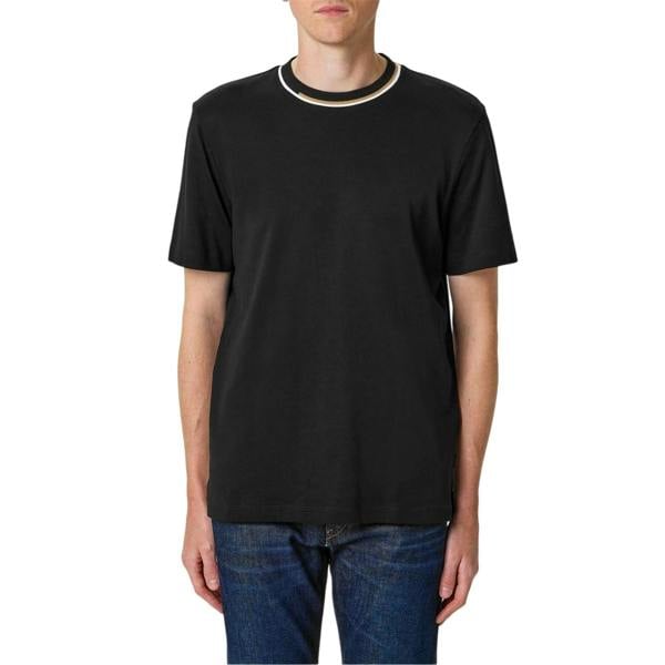 Boss Mens Thompson 30 Striped T-Shirt - Black - 