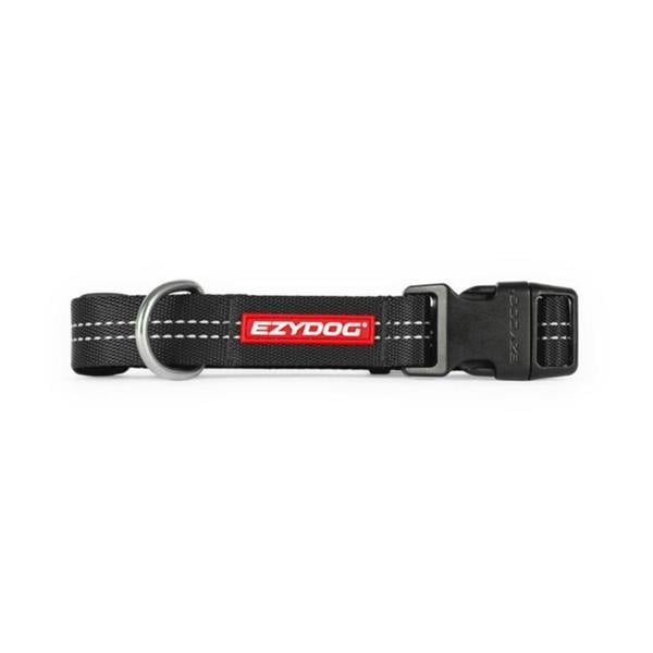 EzyDog Essential Adjustable Dog Collar in Black