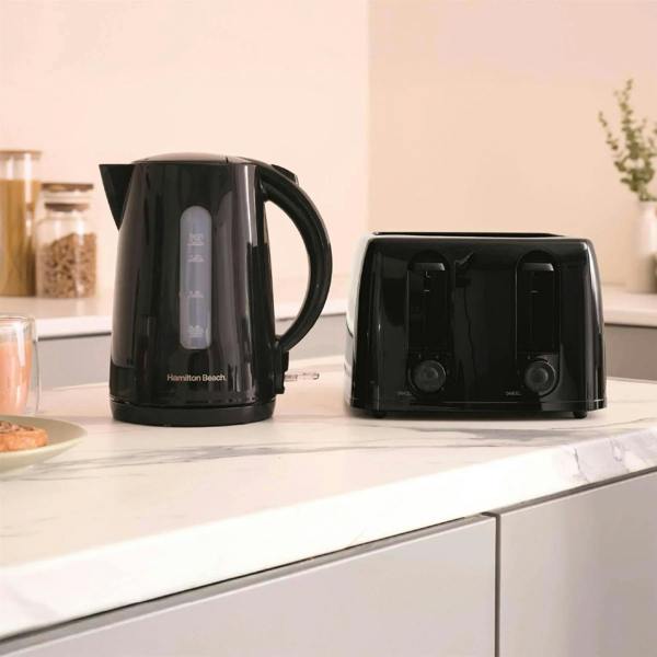 Hamilton Beach Essentials 1.7L Rapid Boil Kettle - Black - Hamilton Beach UK