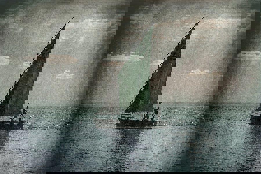 twilight fishing wall picture for sale