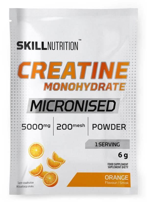 Skill Nutrition Micronised Creatine Monohydrate, Orange - 6g (1 serving)