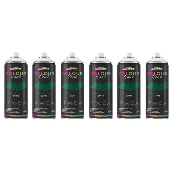 Colour Coat 6X Herbal Green RAL 6005 Gloss Spray Paint 400ml