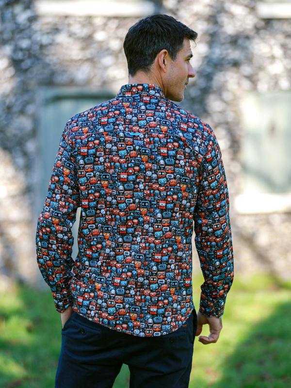 THE MECHANICAL MAYHEM PRINT SHIRT - Claudio Lugli Shirts