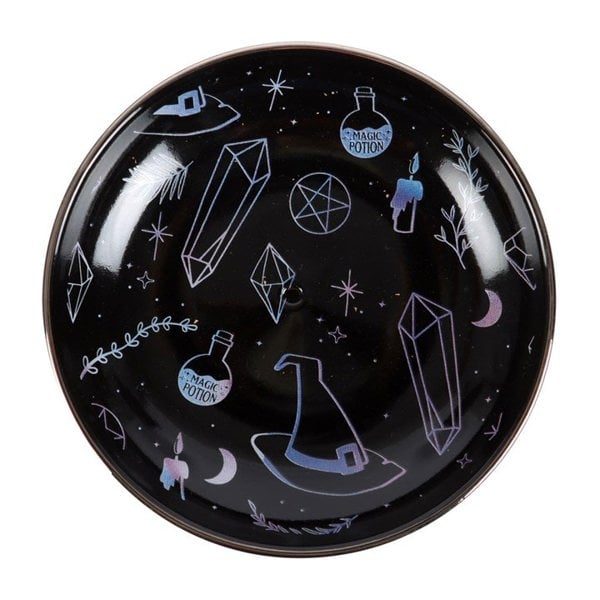 Serano Crystal Witch Incense Holder Plate