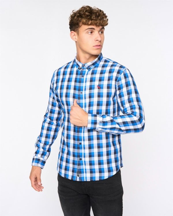 Bewley & Ritch Gosfield Slim Fit Check Shirt Blue Check