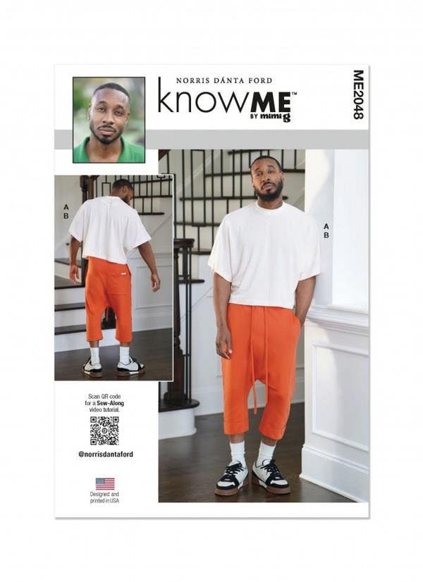 Know Me Sewing Pattern 2048, Tops, Trousers for Men, AA (34-36-38-40-42) - Easy
