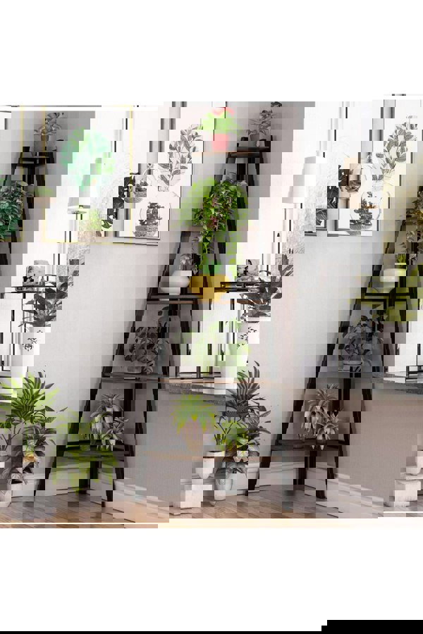 Living and Home 5 Tier Vintage Tiered Plant Stand