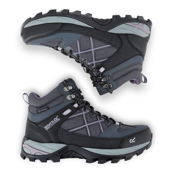 Regatta Womens Samaris III Walking Boots - Seal Grey/Purple Sage