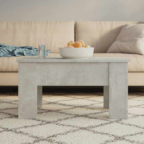 Berkfield Coffee Table Concrete Grey 79x49x41 cm Engineered Wood