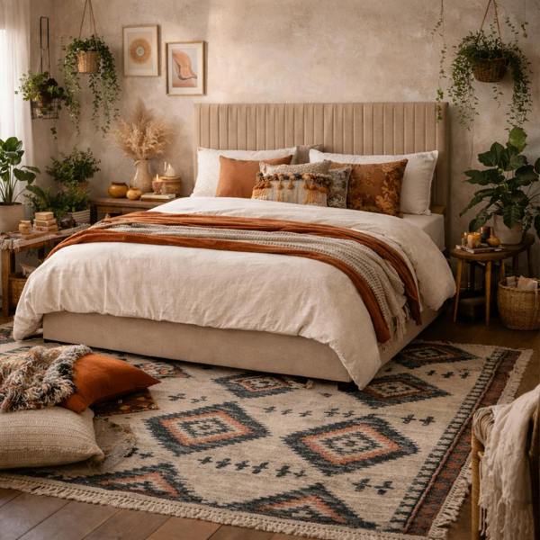 Wyld Haus Dublin Taupe Upholstered 6ft Super King Size Ottoman Bed with Tall Ribbed Headboard