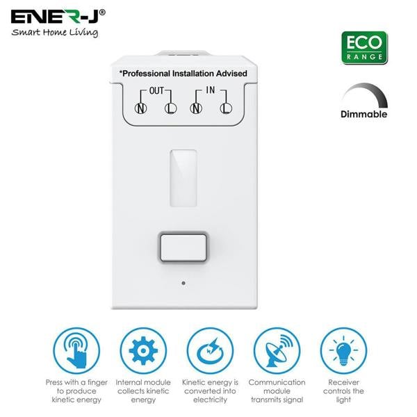 ENER-J Dimmable + RF 1A Receiver compatible with Eco Switches