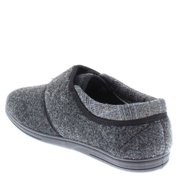 Dunlop Atticus Memory Foam Hook and Loop Men's Slippers