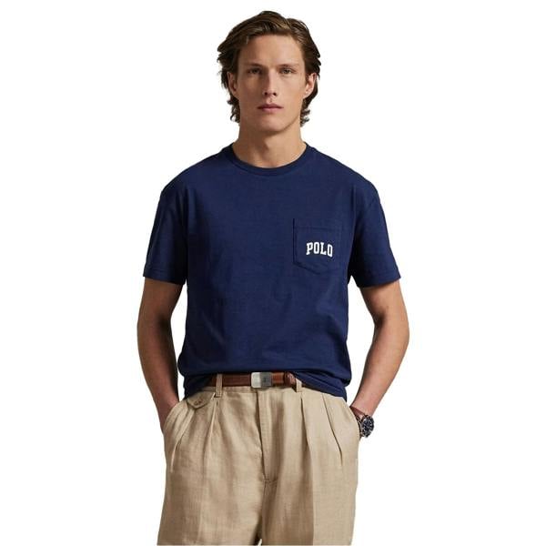 Ralph Lauren Mens Bear Pocket T-Shirt - Navy - 