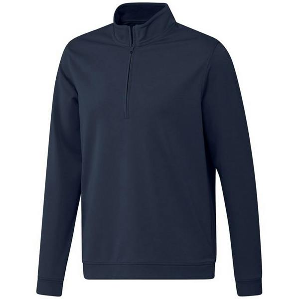 Adidas Mens Elevated Quarter Zip Sweatshirt - Collegiate Navy - 