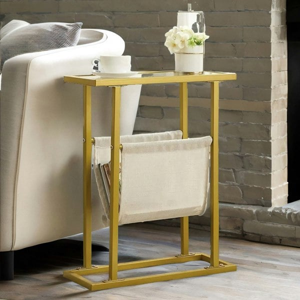 Rafaelo Mobilia Gold Side Table