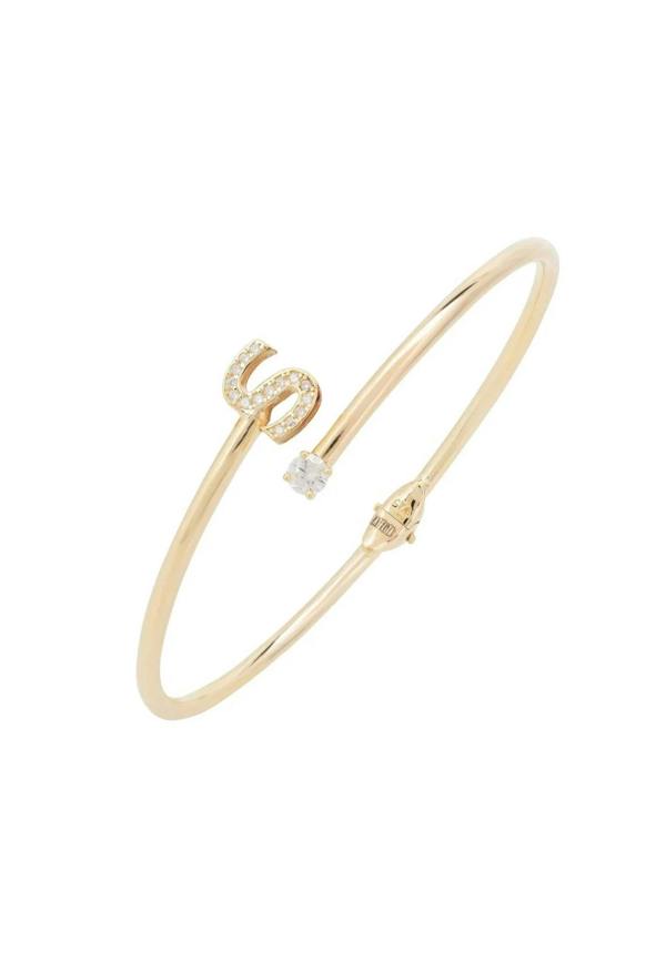 Initial Bangle Gold S - LATELITA Bracelets