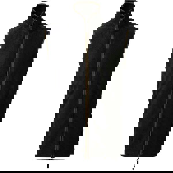 Premier Mens Artisan Fleece Oversized Gilet - Black/Brown