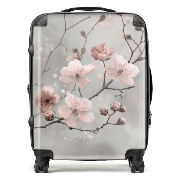 Warren Reed Delicate Spring Blossom Suitcase