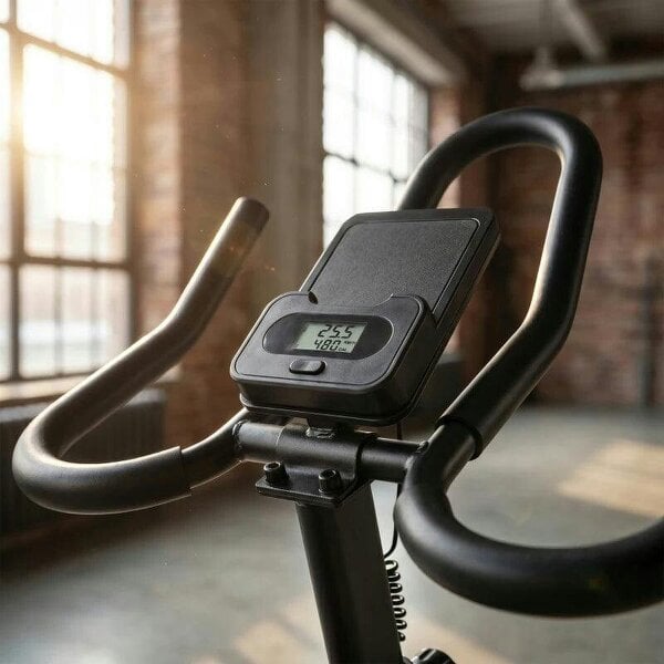 Exercise Bike, Indoor Stationary Bike with Smart APP, 0-100% Magnetic Resistance, Adjustable Seat & Handlebars