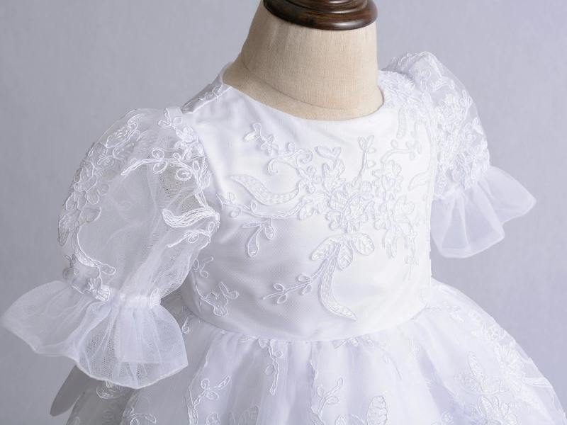 Cinda Lace Christening Gown Baptism Gown and Bonnet