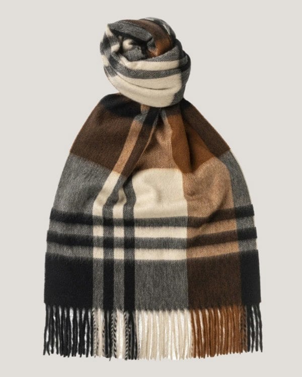 Primary Black Watch Cashmere Scarf Crocket