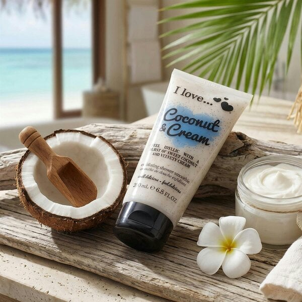I LOVE Originals Coconut & Cream Exfoliating Shower Smoothie, 200ml