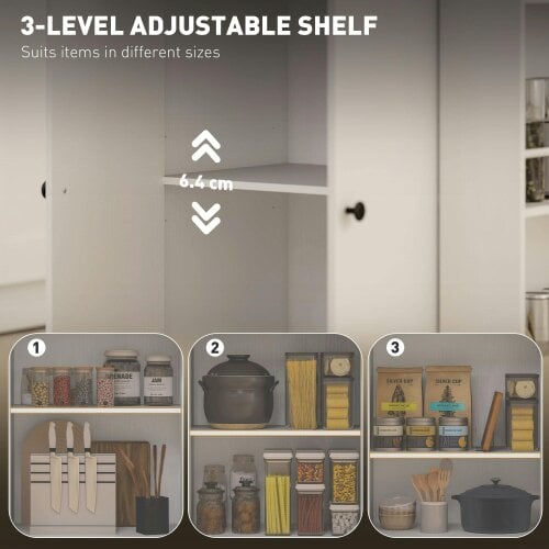 Wyld Haus Semi Wooden White Rolling Kitchen Island With Drawer 3 Tier Spice Rack And Towel Rail