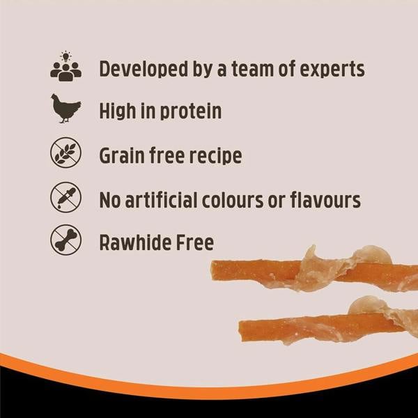 Rosewood Naturefood Chicken Wrapped Carrot Sticks 80g