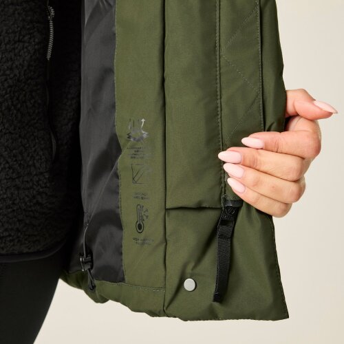 Dare 2B Womens/Ladies Lustre Padded Jacket - Dark Khaki