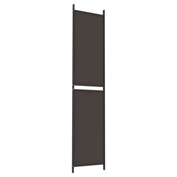 Berkfield 3-Panel Room Divider Brown 150x220 cm Fabric