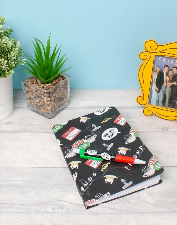 Friends Womens Black Central Perk Graphic Stationery Set (One Size)