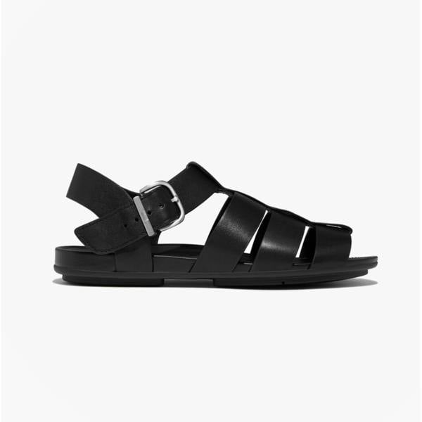 FitFlop FitFlop GRACIE LEATHER Womens Ankle Strap Sandals Black