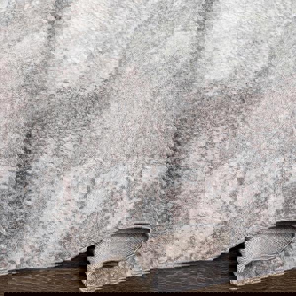 Livabliss Wanderlust-Abstract Blue Grey Black Modern Marble Rug