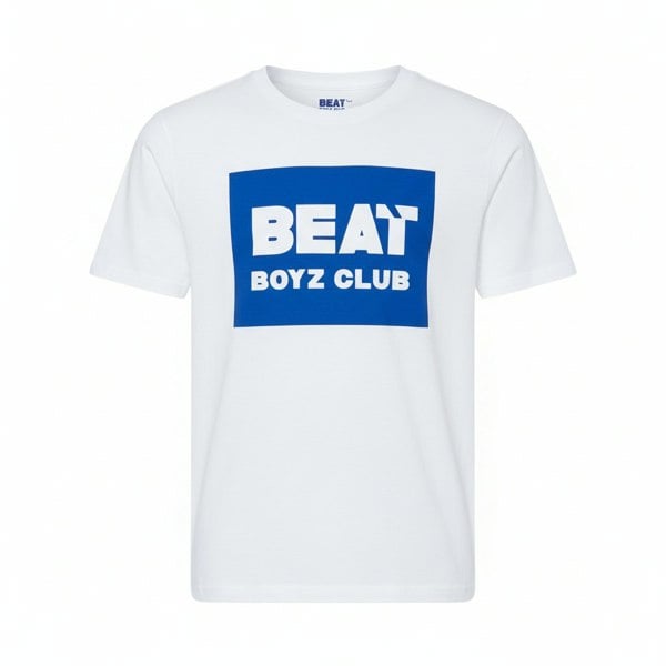 Beat Boyz Club Kingpin T-Shirt - White/Cobalt