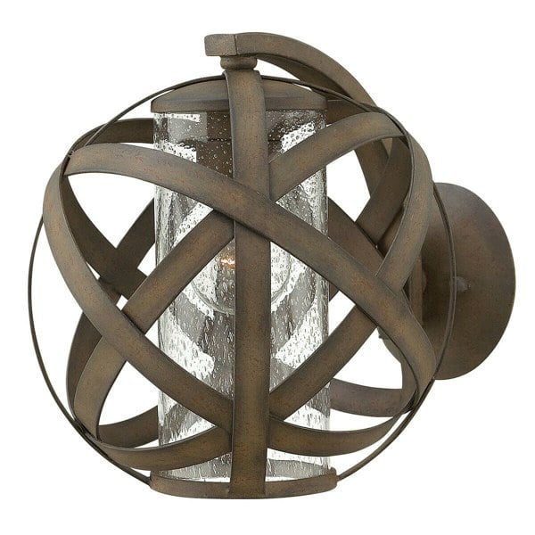 Outdoor IP44 Wall Light Sconce Vintage Iron LED E27 60W Bulb Outside External Loops