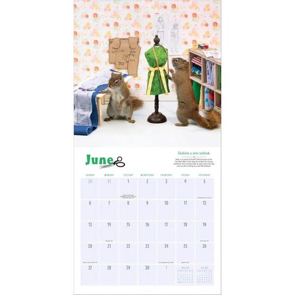 The Secret Life Of Squirrels Calendar 2027, Wall Calendars, Month To View, Humour, Gift