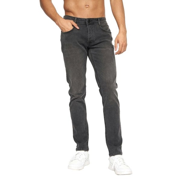 Crosshatch Mens Malcolm Slim Jeans - Dark Charcoal