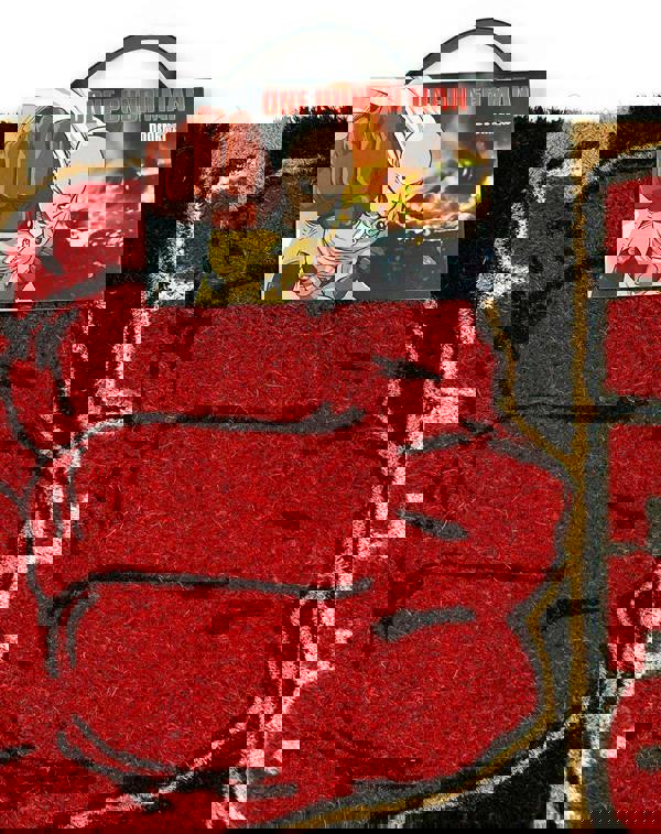 Vanilla Underground One Punch Man Unisex Red Coir Door Mat (One Size)