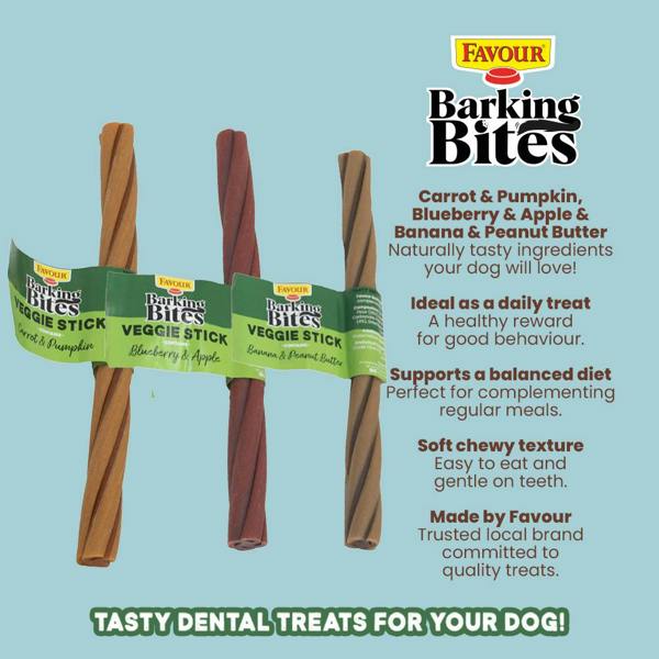 Favour Barking Bites Veggie Stick 60g